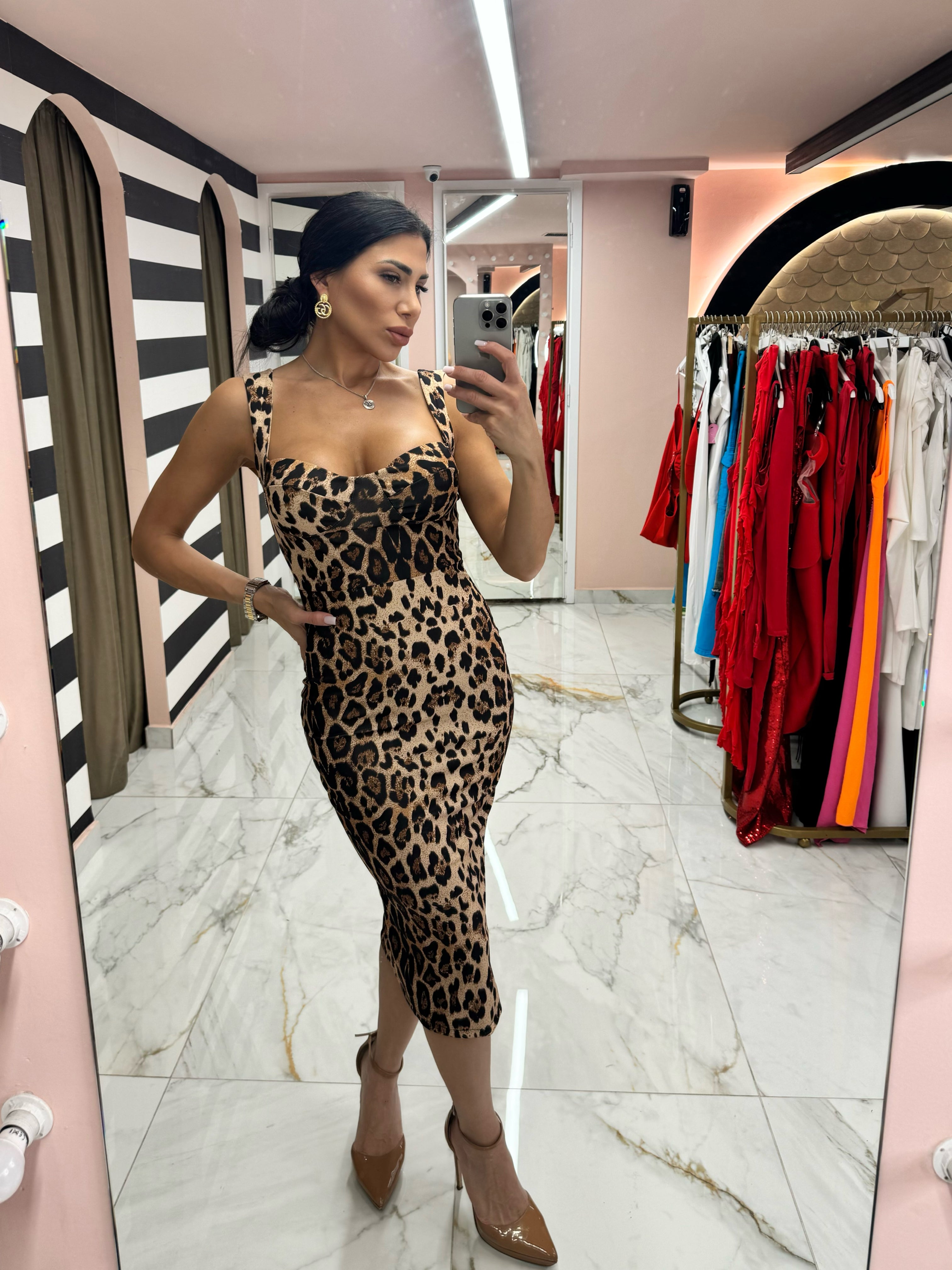 20BEF65B-7E8C-47E8-8124-CA4DAEC2F27E Leopar Dress - Image 1