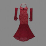 Opera handmade red maxi dress - Image 10