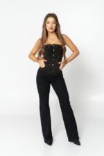 jean black jumpsuit - Image 3