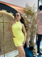 Monaco yellow dress