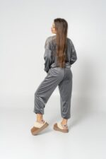 Grey velvet tiger set - Image 2