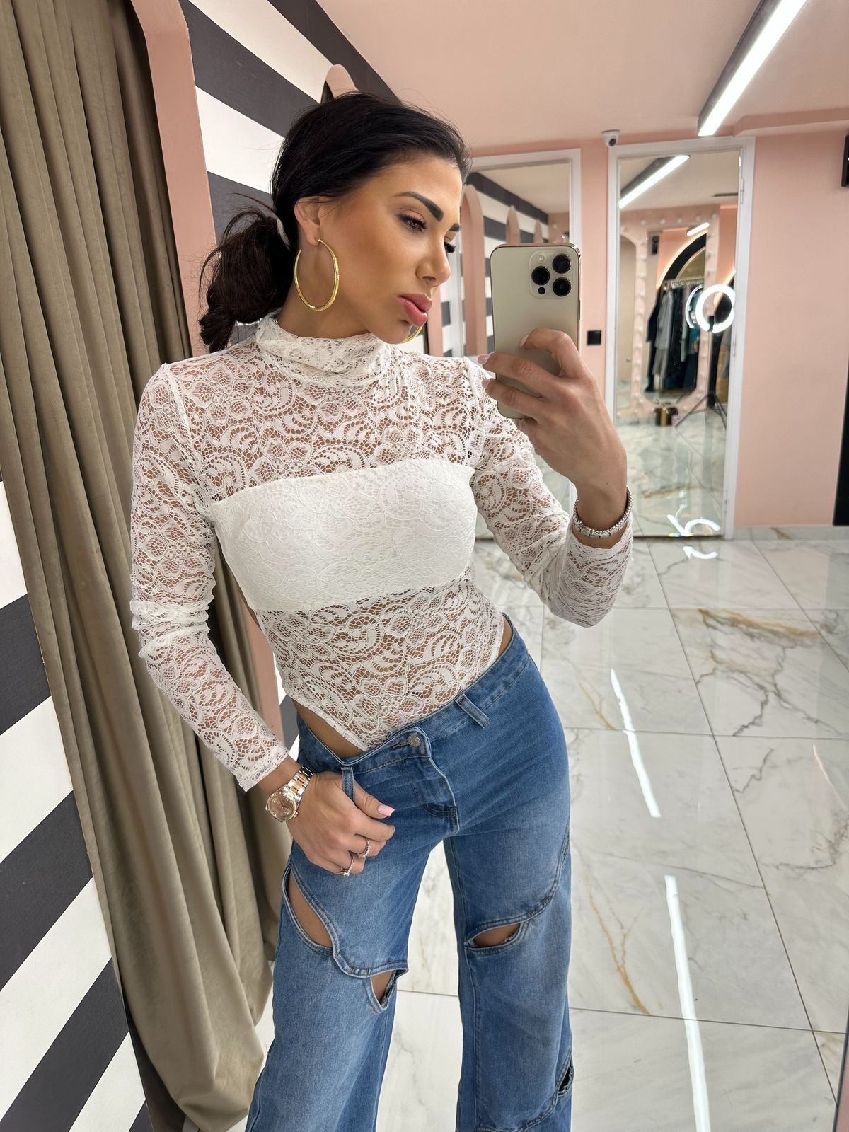 IMG-6668 Lace bodysuit white - Image 1