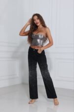 Blacky gold stras jean - Image 3