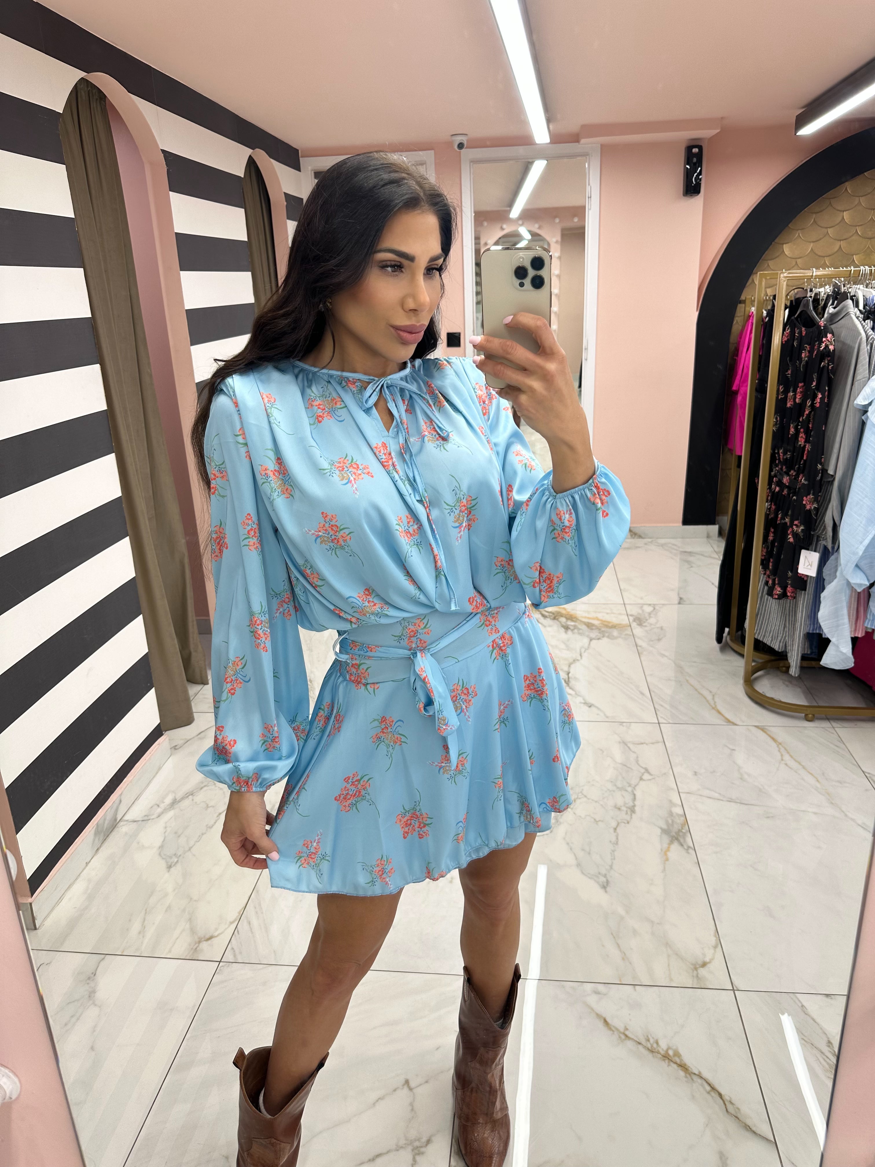 IMG-9461 Pedro light blue dress - Image 1