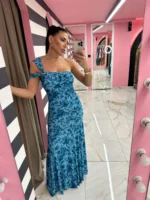 Lacy Blue Dress