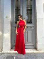Divine Cut-Out Maxi – Κόκκινο - Image 3