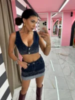 Crystal Denim Set – Dark Blue - Image 2