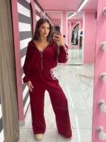 Sporty Wine Red Set