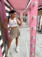 Beige Sporty Skirt