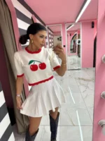Cherry Knit Top