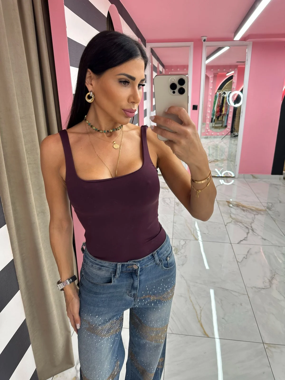 0-02-05-8c446dd6a6170f8c923b27a29096a827b823fc5b10795580faa23cacfa91c5ce_21dc7a7bc0e Wine Red Top - Image 1