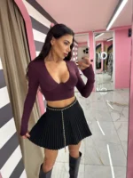 Black Chain Skirt