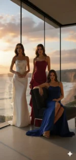 Maxi Strapless Sequin Dress - Image 5