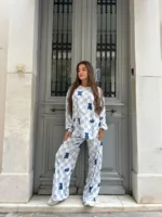 Blue Check Teddy