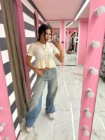“Vintage Splash” Jeans