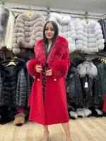 Red Royal Fox Coat - Image 2