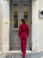 Red Power Suit Set - Image 3