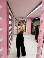 Black Velvet Muse Jumpsuit - Image 2