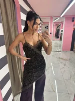 Cofee Sparkle Asym Top