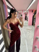 Wine Rouge Asym Top