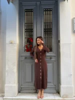 Mocha Button Maxi