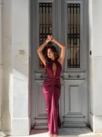 Maxi Dress  Burgundy Night