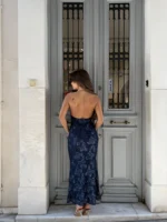 Midnight Blue Allure Maxi Dress - Image 2