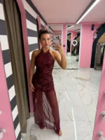 Burgundy Desire Maxi Dress