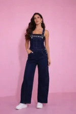 Classic Fit Denim Overalls