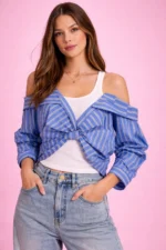 Striped Twist Top