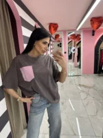 Pink Pocket Tee