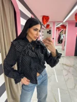 Paris Chic Polka Shirt