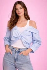 Striped Twist Top - Image 2