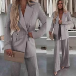 Power Pinstripe Suit Set - Image 2