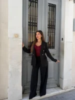 Elegant Pinstripe Suit Set - Image 3