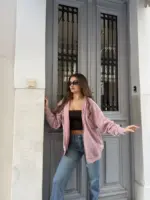 Pink Street Oversized Jacket - Image 2