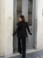 Elegant Pinstripe Suit Set - Image 4