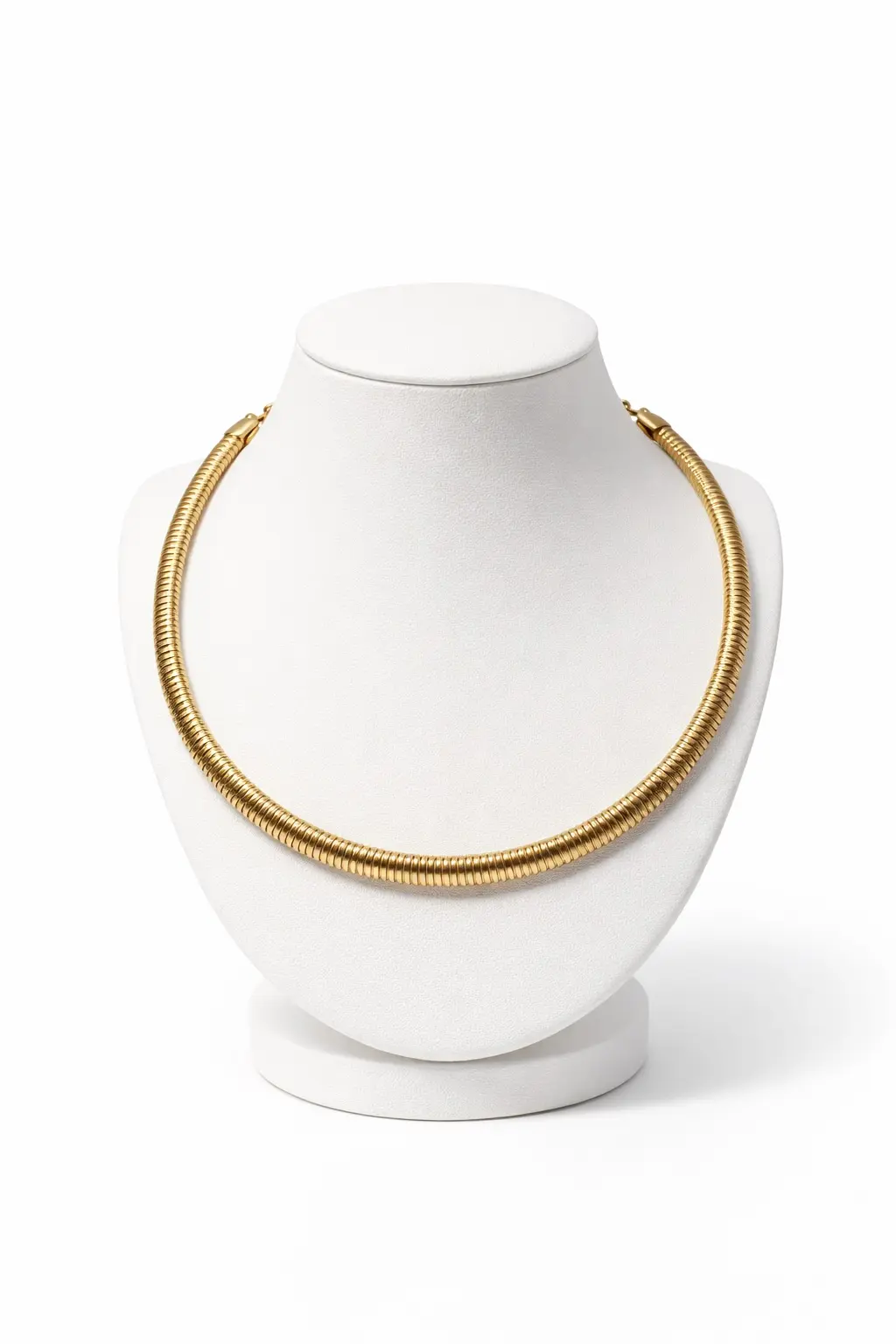 0-02-05-6c77f3cb17722ab516ceb73a1dd6203c18eabfe440e9ac4b528eeb4dec2e70fa_2208cb8d2fa Gold Steel Snake Choker - Image 1