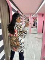 Wild Pop Leopard Blazer - Image 2