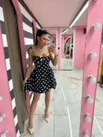 Polka Dot Mini Dress - Image 8