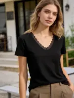 Lace Touch Basic Top - Image 3