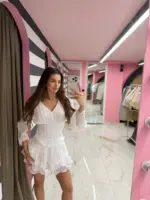 Sunshine Ruffle Mini Dress - Image 3
