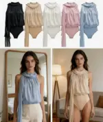 Silk Scarf Bodysuit - Image 4