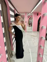 Goddess Drape Maxi Dress - Image 2