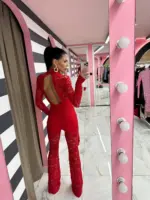 Lace Glam Jumpsuit - Image 4