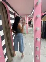 Denim Culotte Bermuda - Image 6