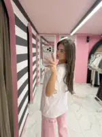 Sequin Pocket Oversized T-Shirt - Image 3