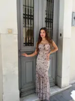 Sky Lace Maxi Dress - Image 4