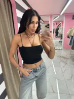 Basic Cami Top with Cups - Image 3