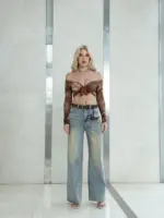 Denim Puppy Belt Jeans
